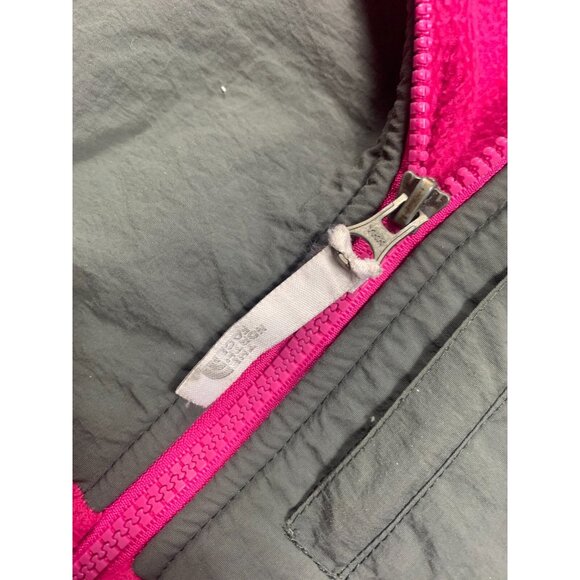 The North Face Jacket Women XS Pink Gray Denali Fleece Full Zip Outdoor Logo - Picture 9 of 11
